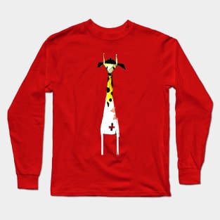 Giraffe red cross Long Sleeve T-Shirt